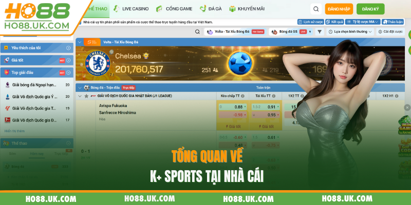 Tổng quan về K+ sports tại nhà cái
